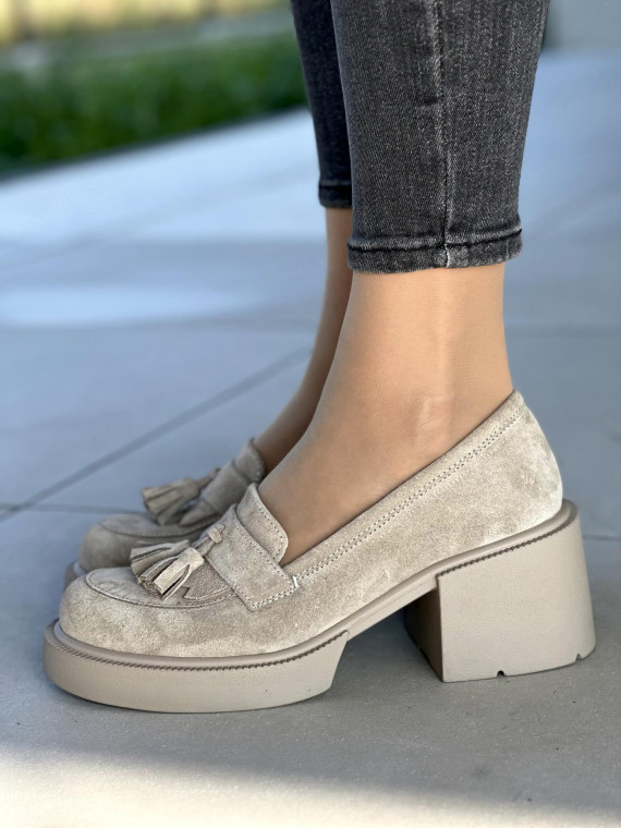 Eleganckie skórzane mokasyny Oleksy Polskiej produkcji