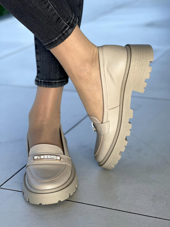 Eleganckie skórzane mokasyny damskie OLEKSY wyprodukowane w Polsce