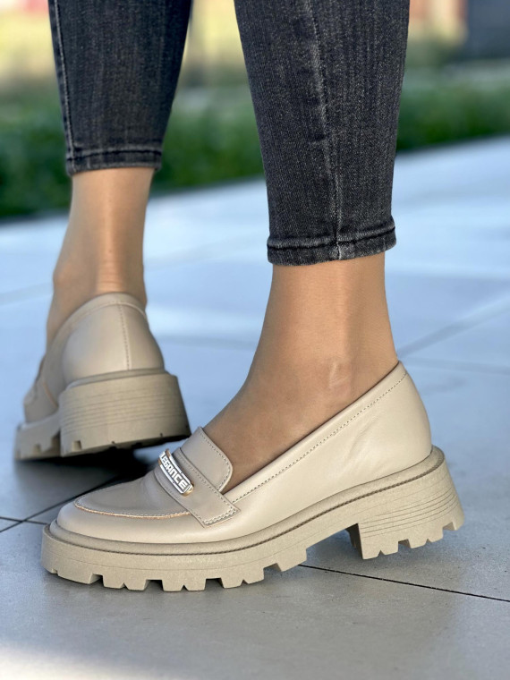 Eleganckie skórzane mokasyny damskie OLEKSY wyprodukowane w Polsce