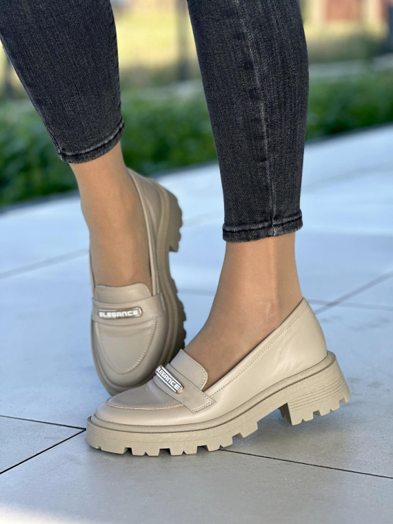 Eleganckie skórzane mokasyny damskie OLEKSY wyprodukowane w Polsce