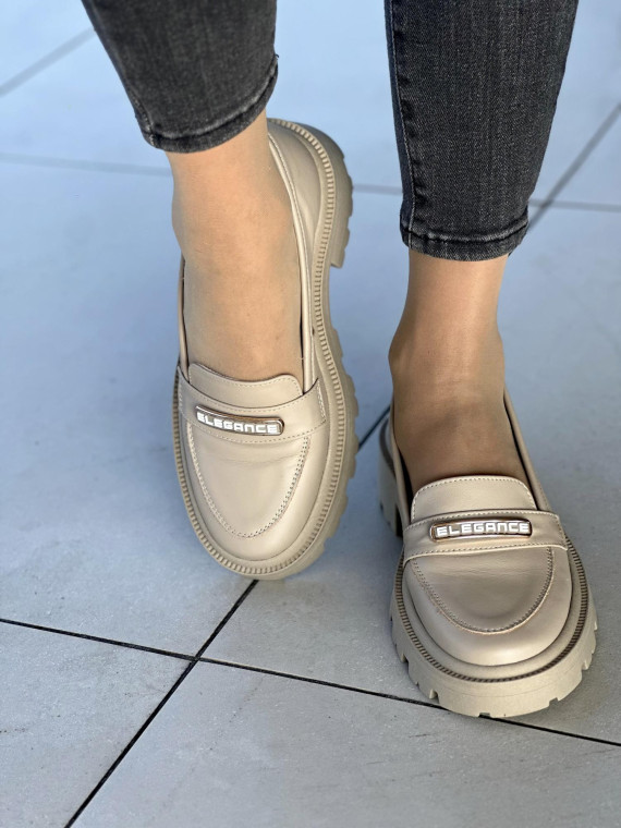 Eleganckie skórzane mokasyny damskie OLEKSY wyprodukowane w Polsce