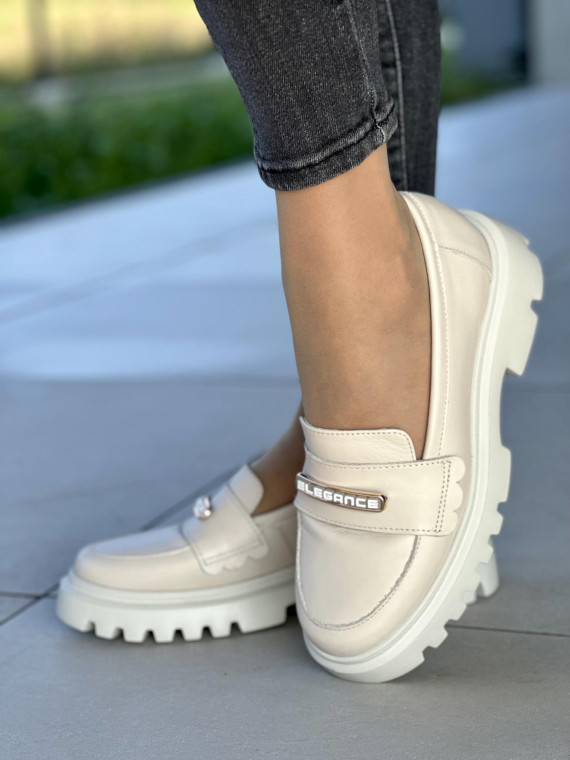 Eleganckie skórzane mokasyny damskie OLEKSY Polskiej produkcji