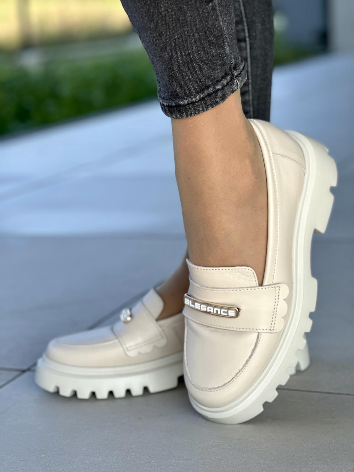 Eleganckie skórzane mokasyny damskie OLEKSY Polskiej produkcji