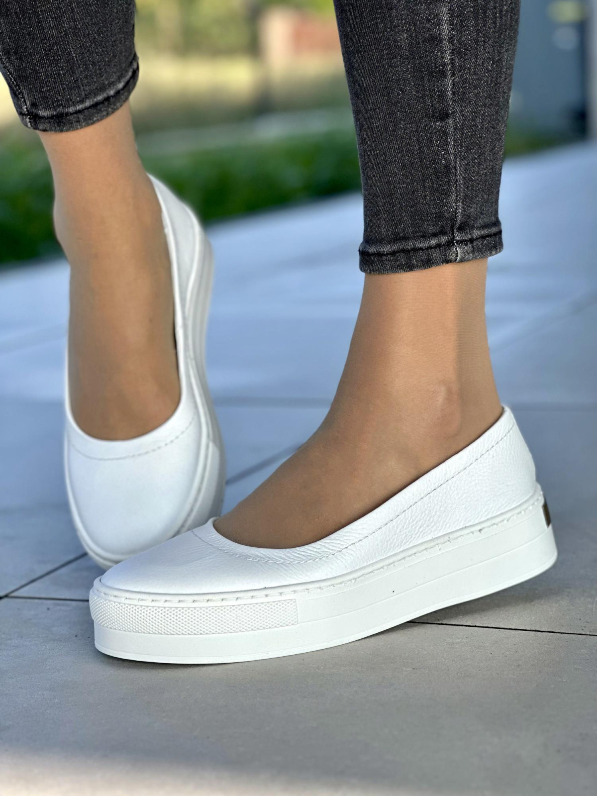 Stylowe i komfortowe baleryny OLEKSY ze skóry Polskiej produkcji