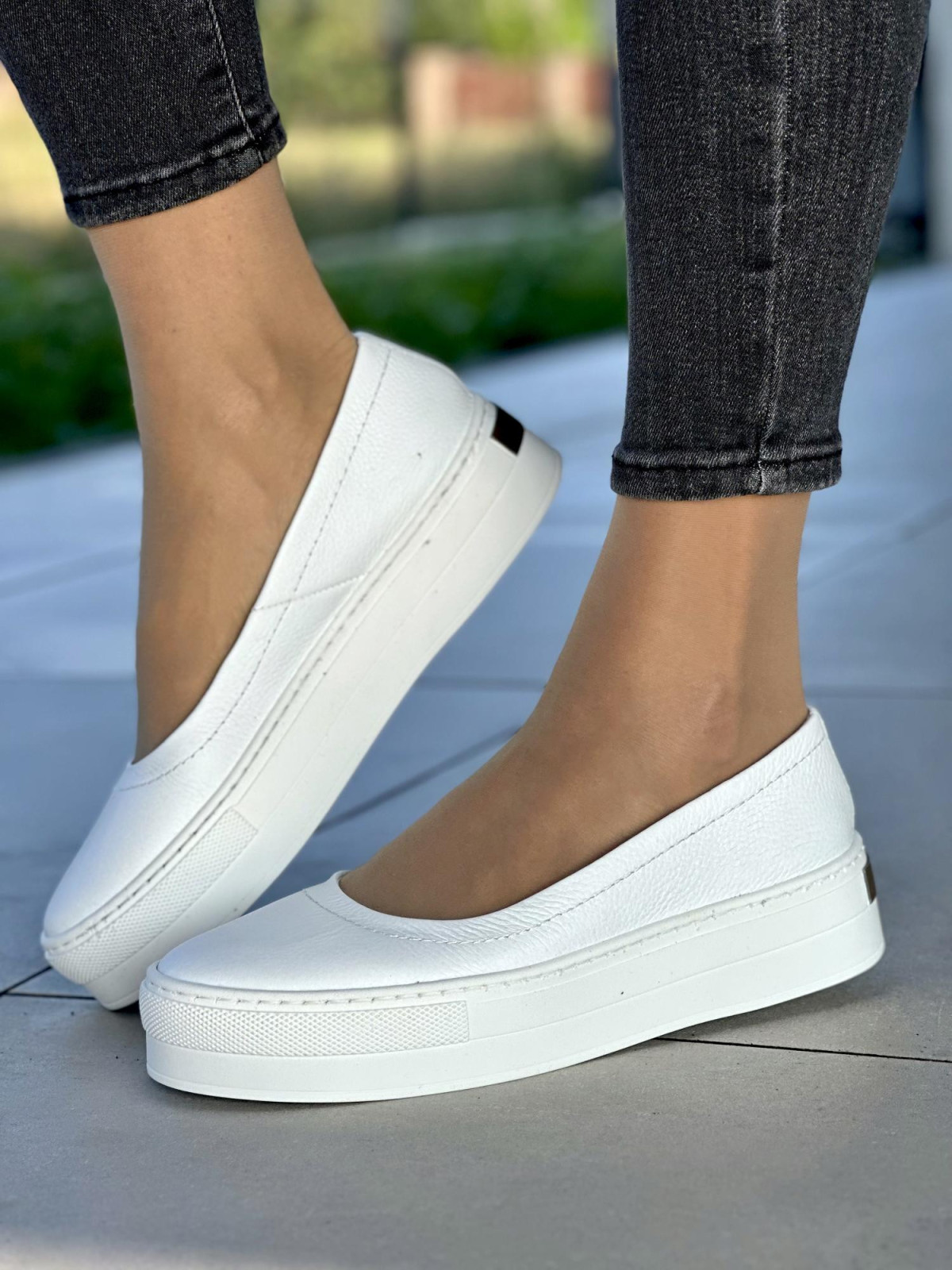 Stylowe i komfortowe baleryny OLEKSY ze skóry Polskiej produkcji