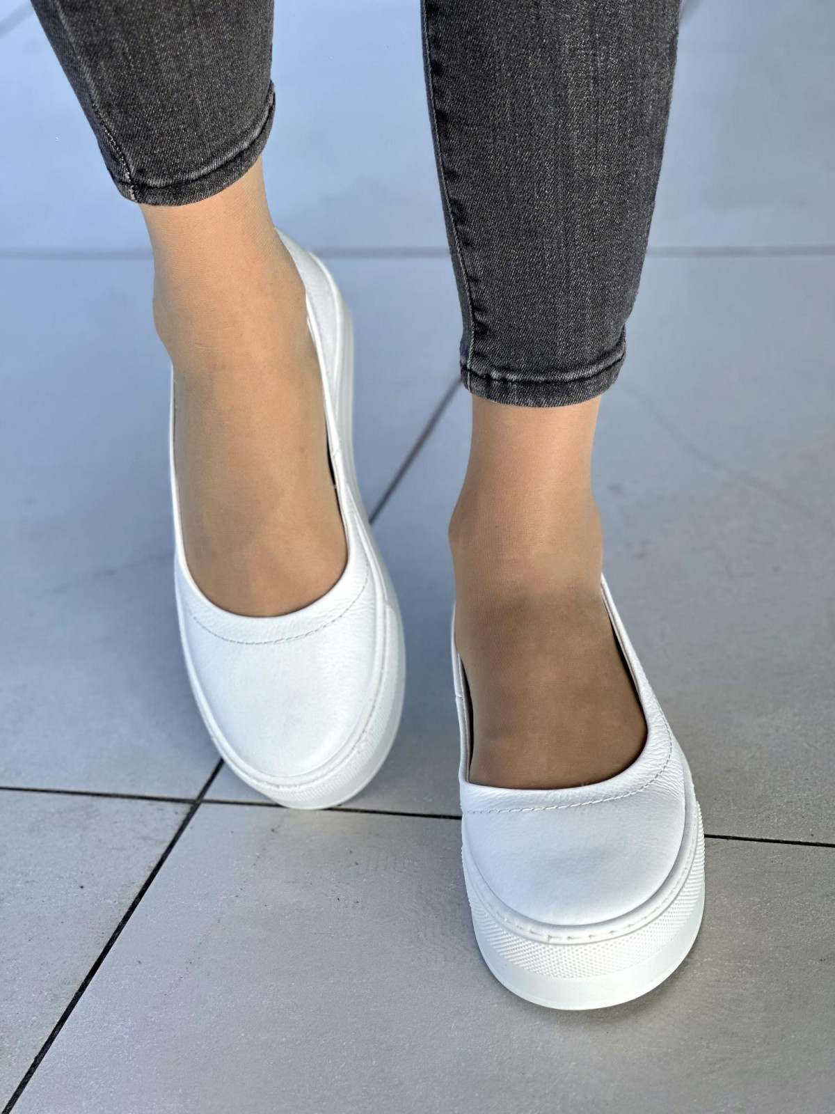 Stylowe i komfortowe baleryny OLEKSY ze skóry Polskiej produkcji