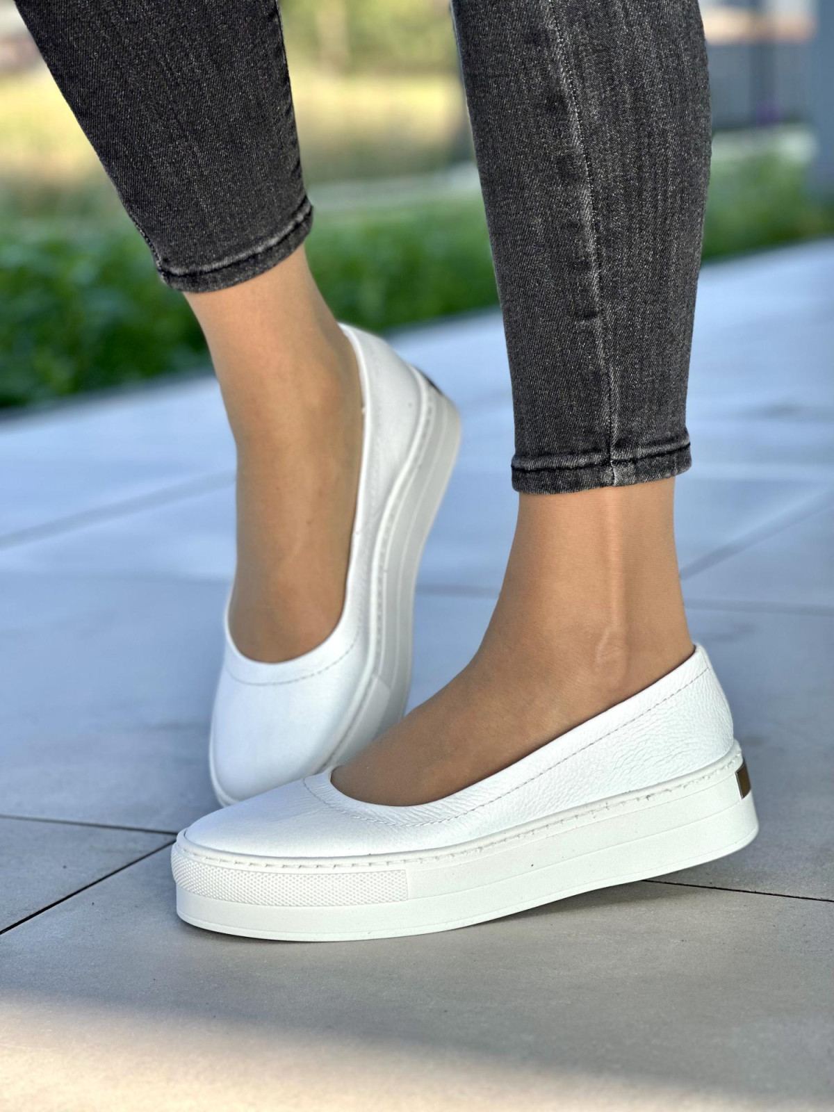 Stylowe i komfortowe baleryny OLEKSY ze skóry Polskiej produkcji