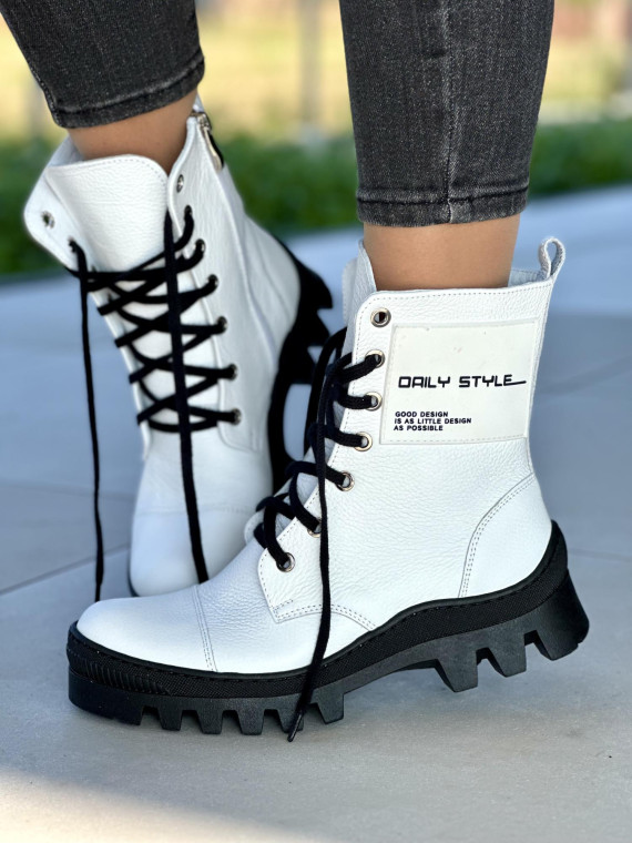 Wyjątkowe botki OLEKSY Polskiej produkcji ze skóry naturalnej