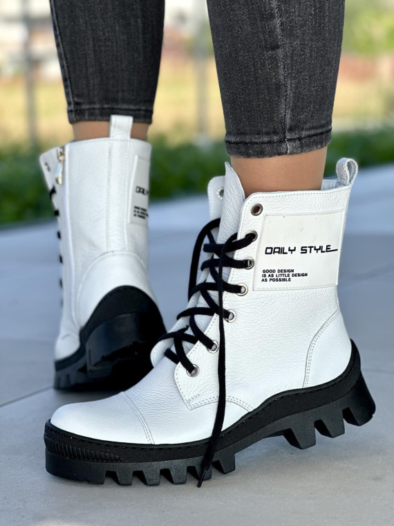 Wyjątkowe botki OLEKSY Polskiej produkcji ze skóry naturalnej