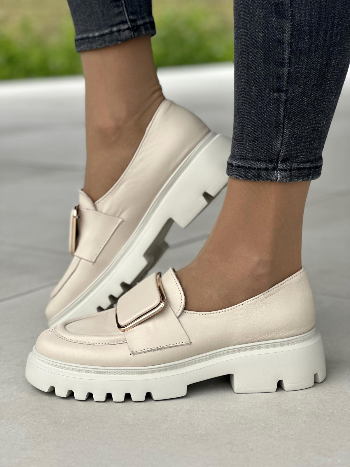 Damskie mokasyny skórzane OLEKSY Polskiej produkcji