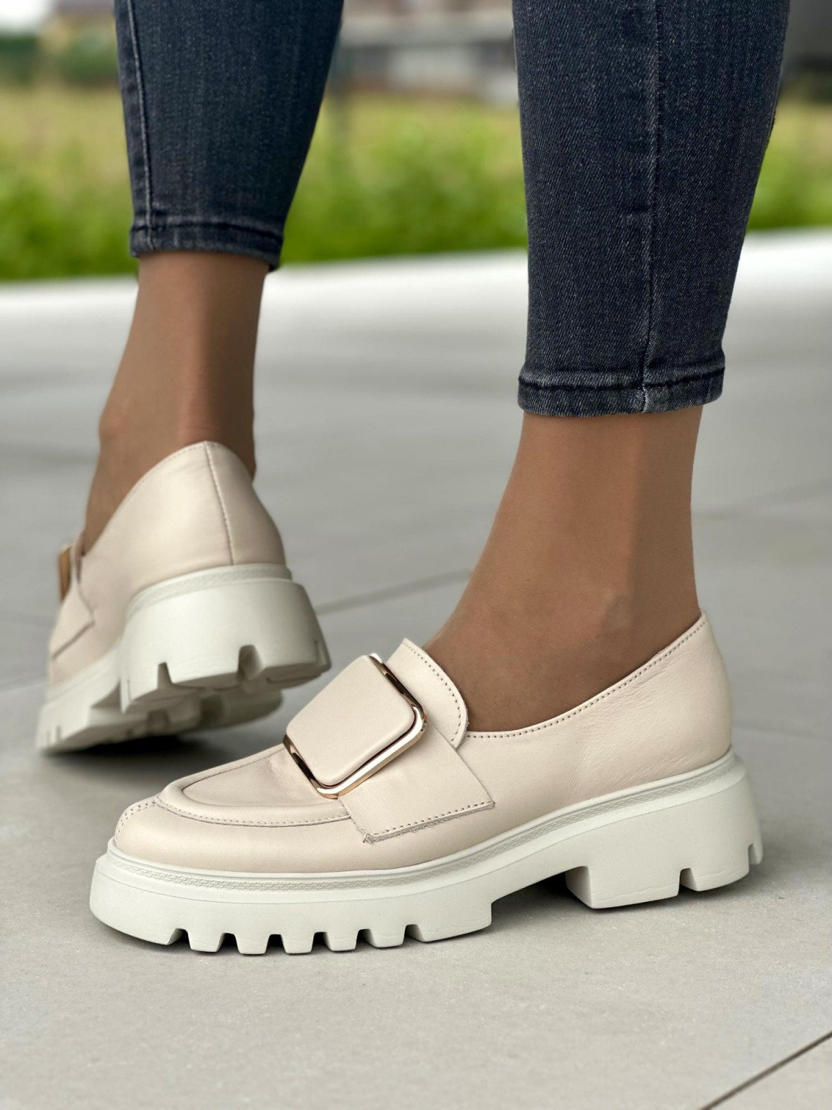 Damskie mokasyny skórzane OLEKSY Polskiej produkcji