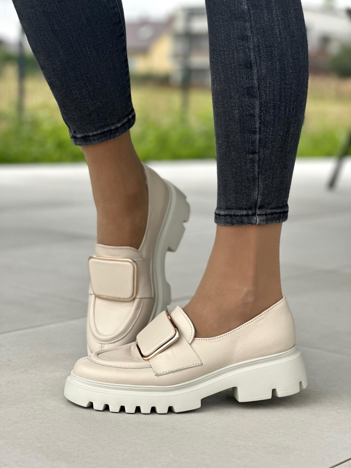 Damskie mokasyny skórzane OLEKSY Polskiej produkcji