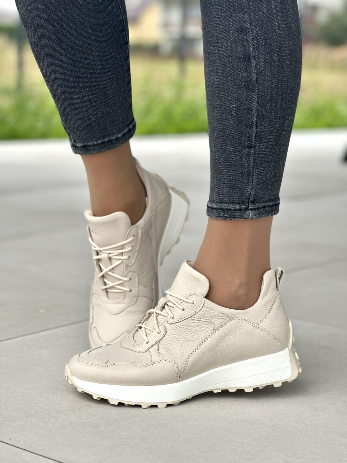 Damskie sneakersy skórzane OLEKSY Polskiej produkcji