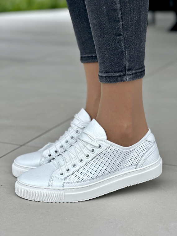 Damskie trampki skórzane OLEKSY – Lekkie, przewiewne i stylowe