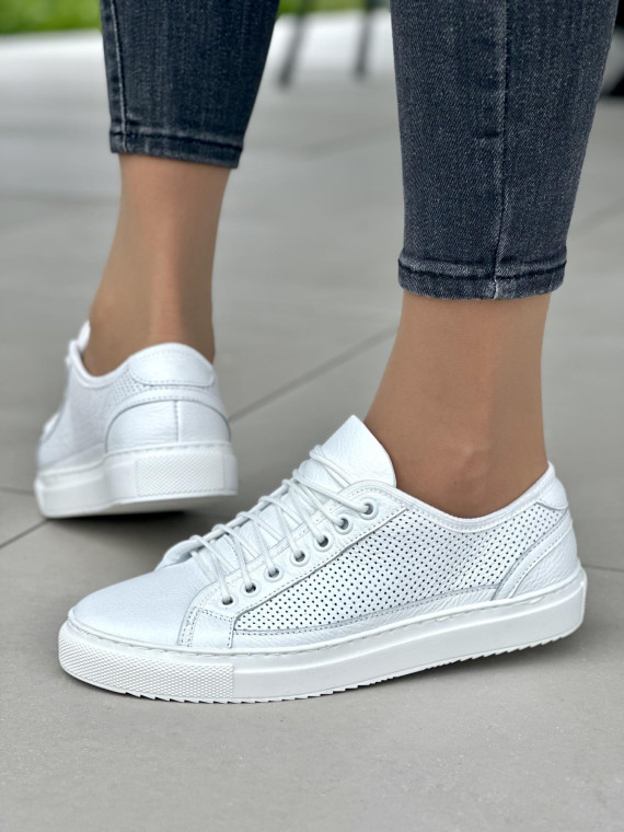 Damskie trampki skórzane OLEKSY – Lekkie, przewiewne i stylowe