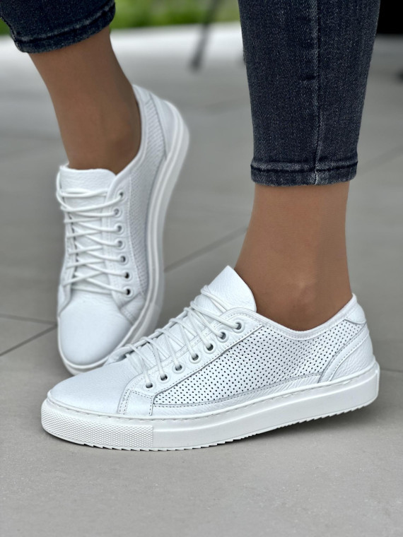 Damskie trampki skórzane OLEKSY – Lekkie, przewiewne i stylowe