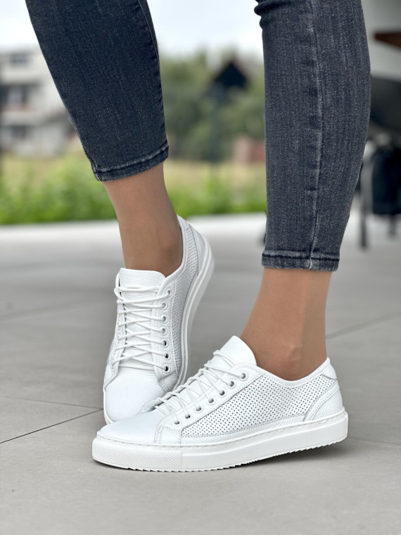 Damskie trampki skórzane OLEKSY – Lekkie, przewiewne i stylowe