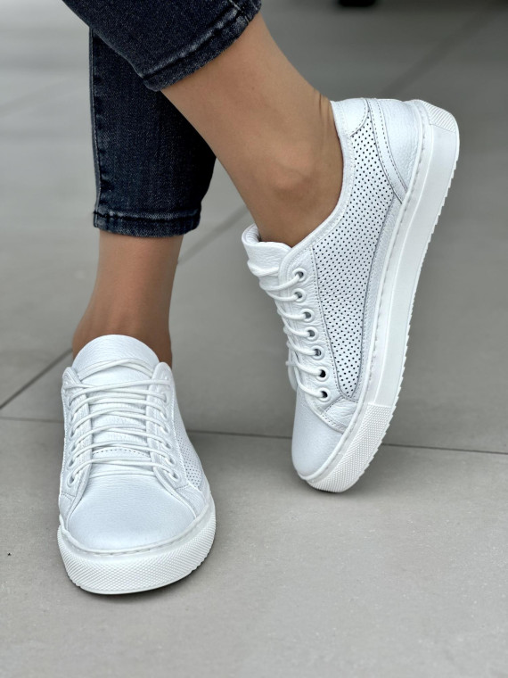 Damskie trampki skórzane OLEKSY – Lekkie, przewiewne i stylowe