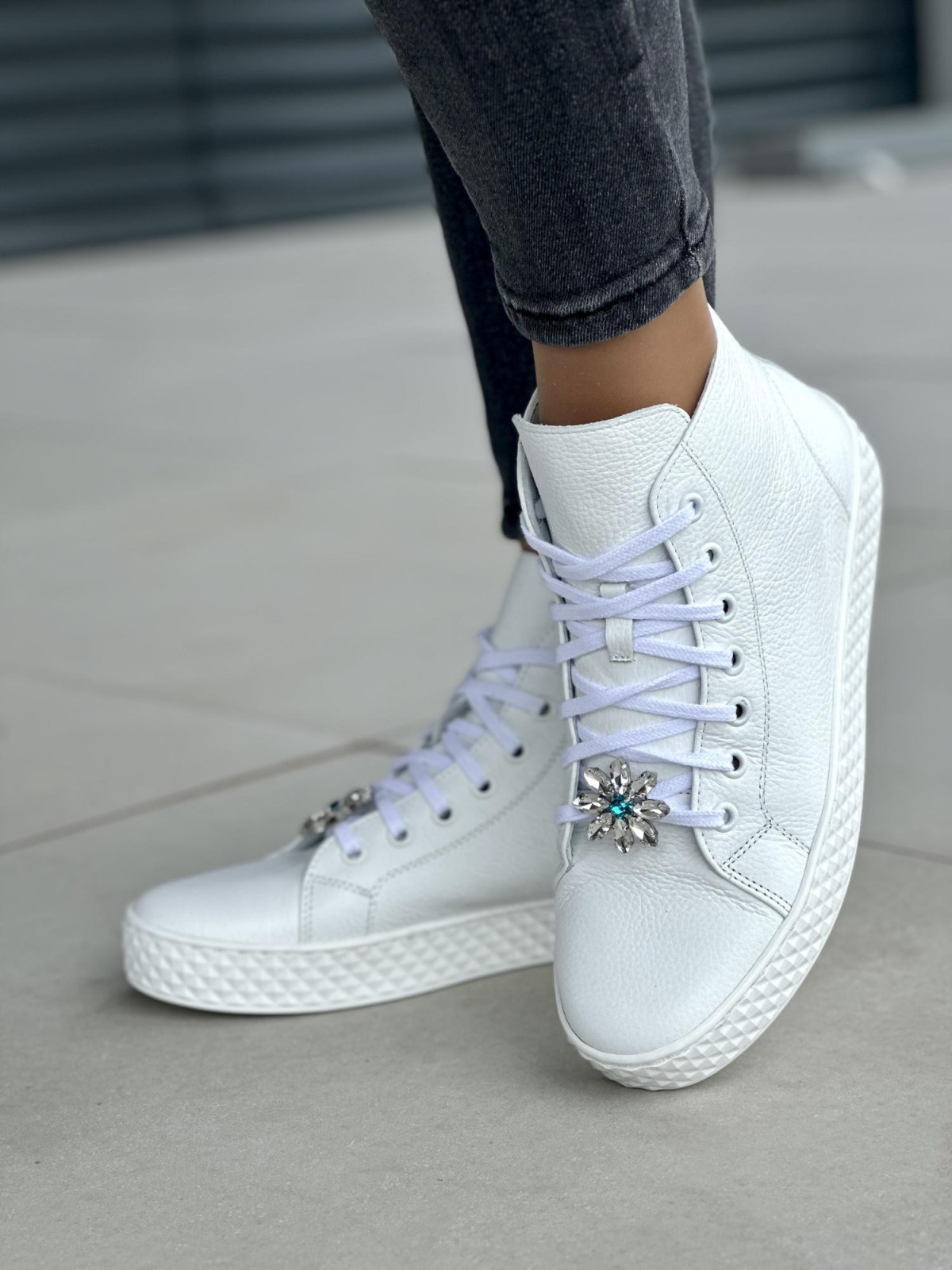 Damskie trampki skórzane OLEKSY Polskiej produkcji