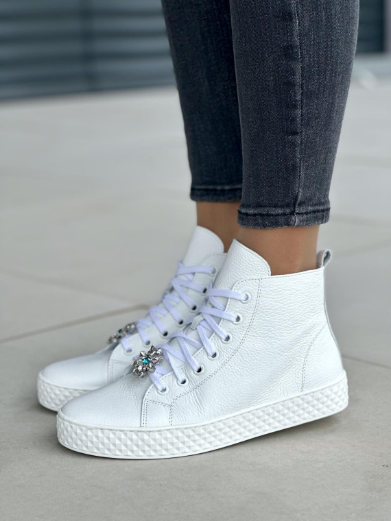 Damskie trampki skórzane OLEKSY Polskiej produkcji