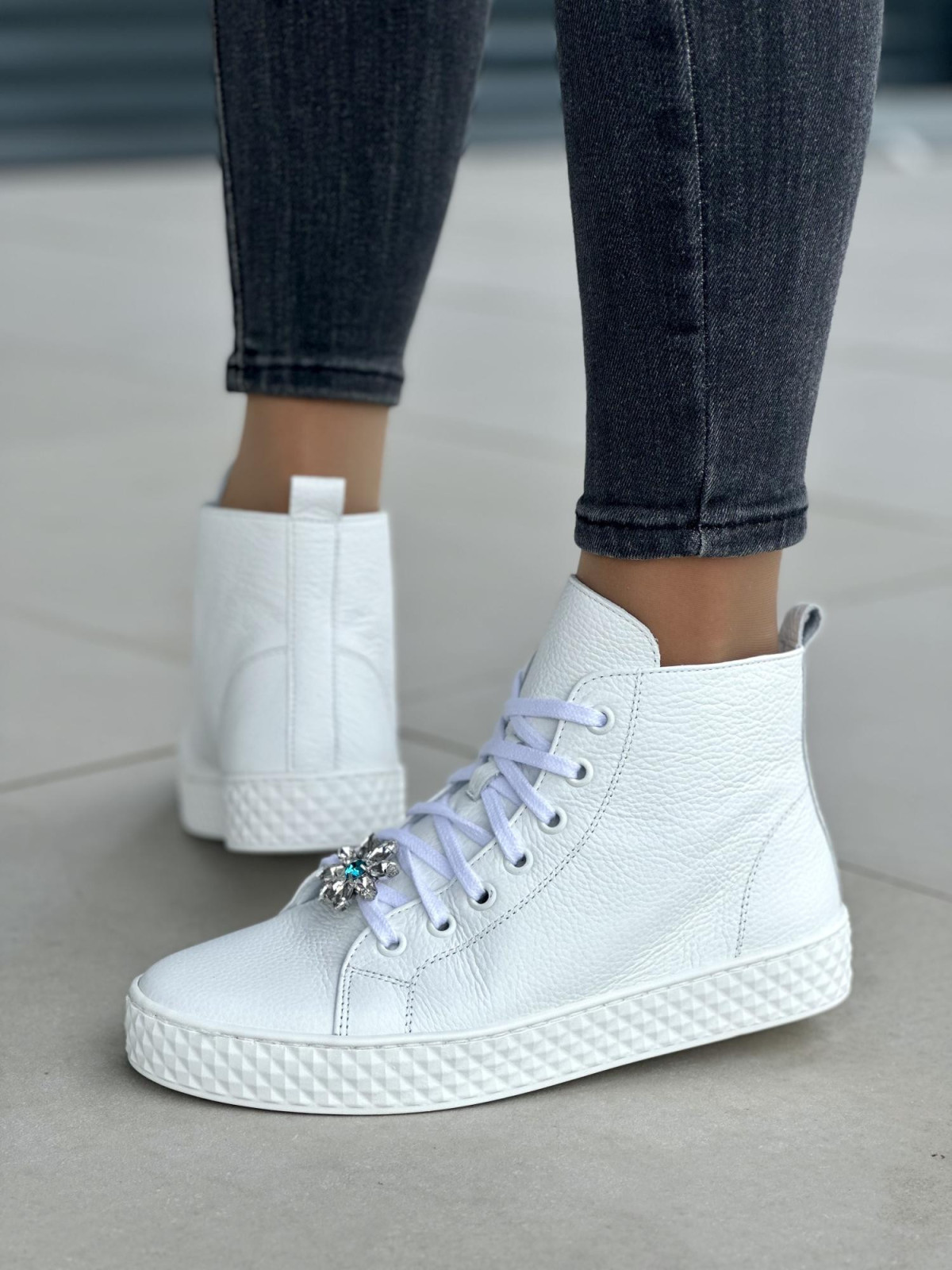 Damskie trampki skórzane OLEKSY Polskiej produkcji