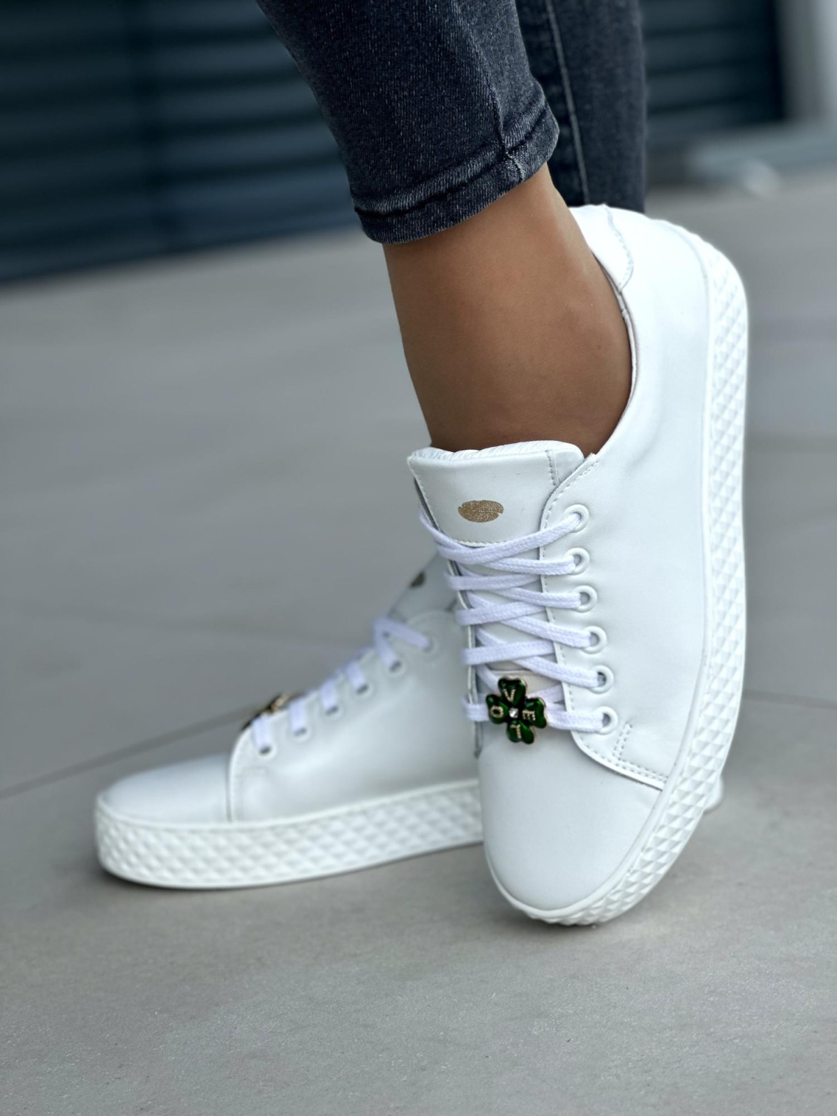 Damskie trampki skórzane OLEKSY Polskiej Produkcji