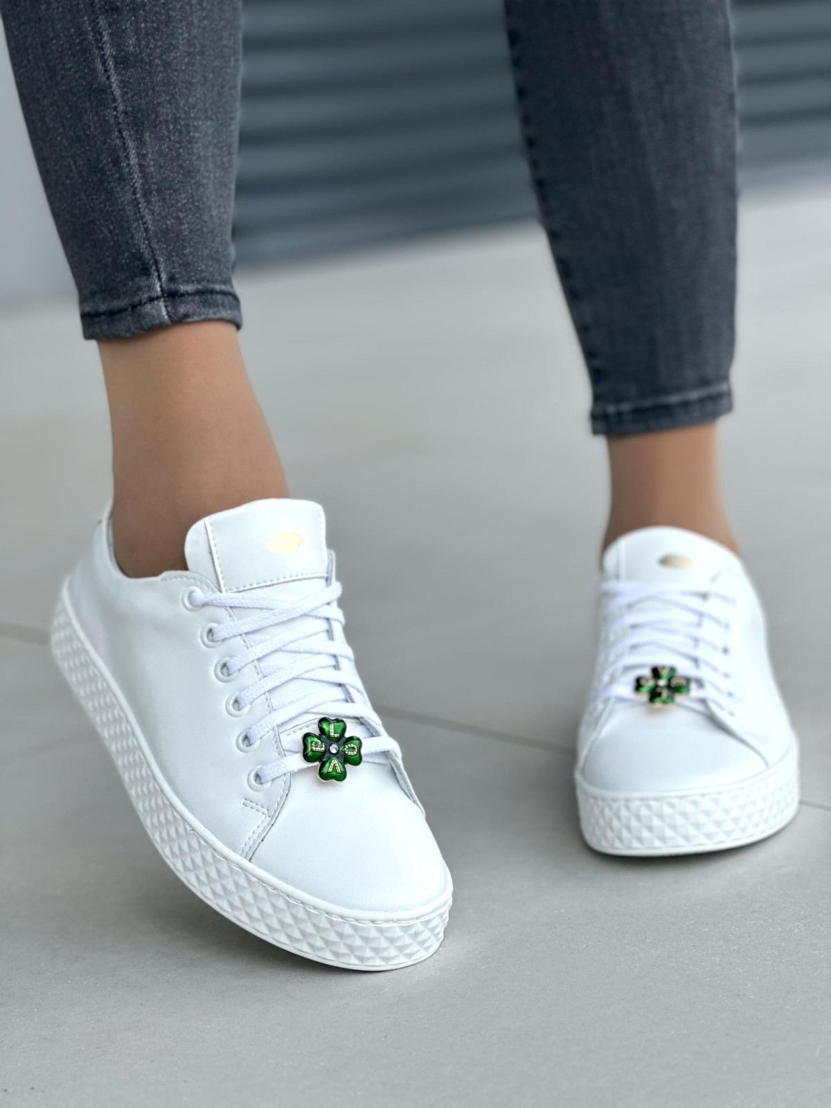 Damskie trampki skórzane OLEKSY Polskiej Produkcji