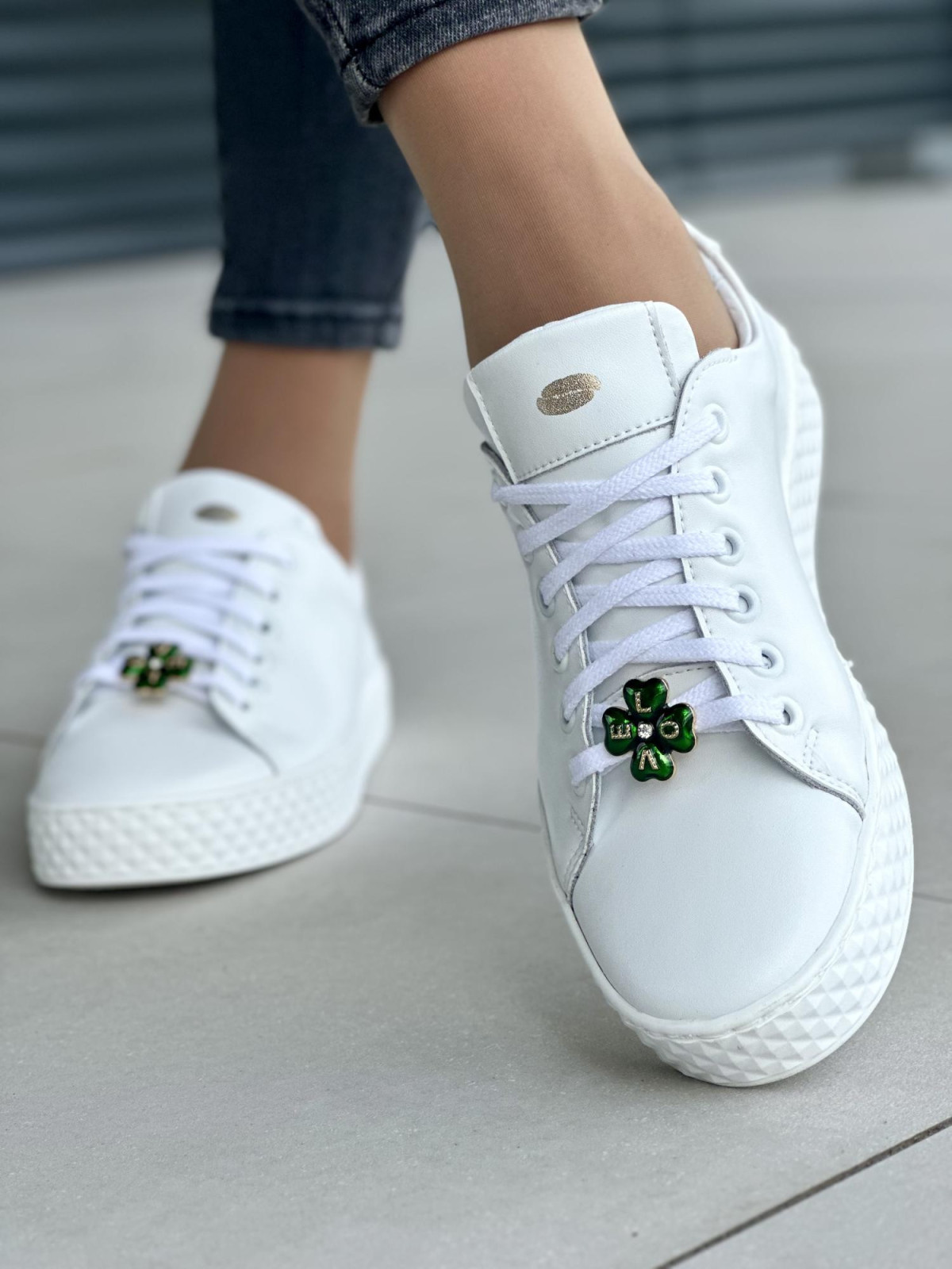 Damskie trampki skórzane OLEKSY Polskiej Produkcji