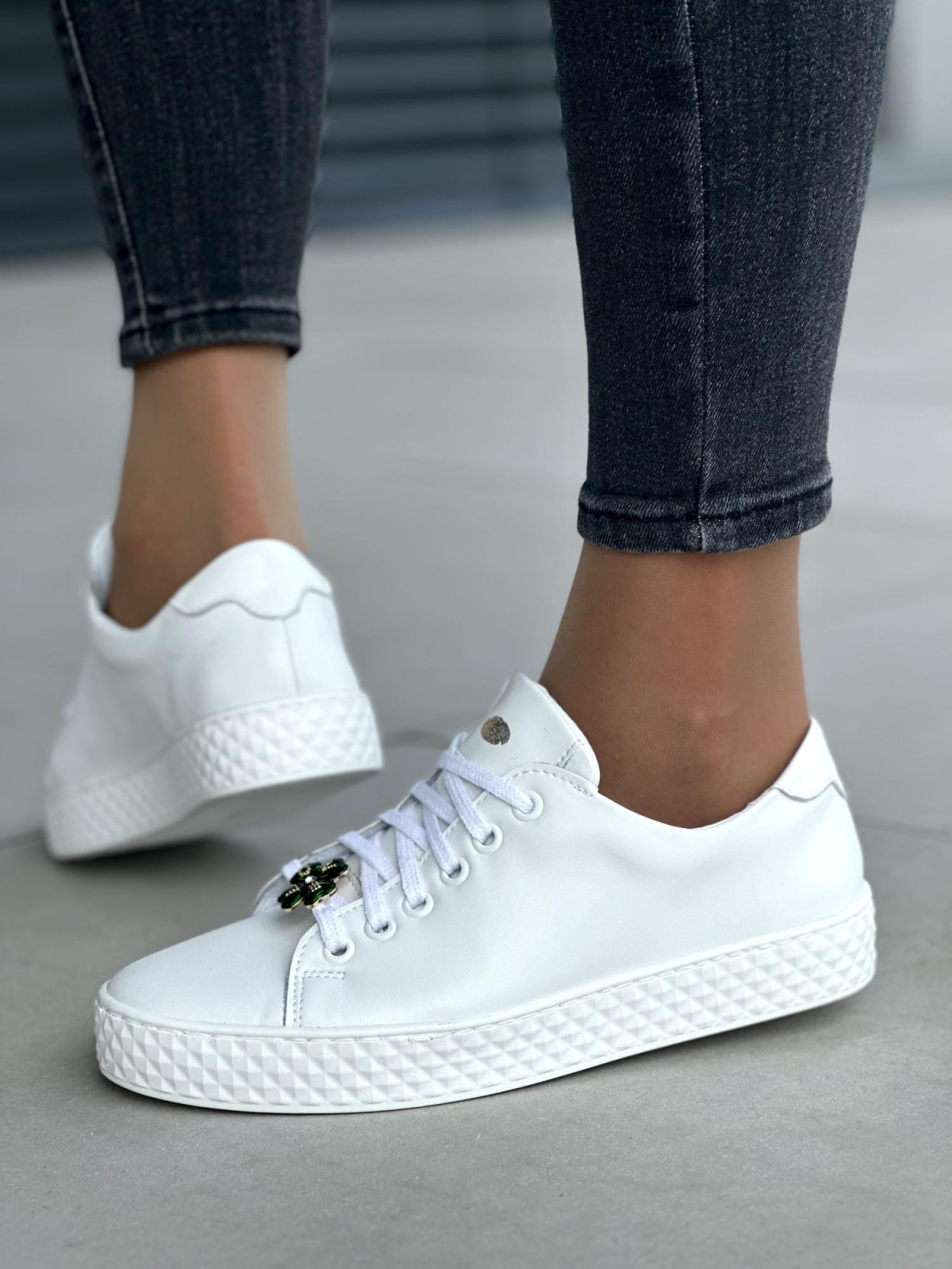 Damskie trampki skórzane OLEKSY Polskiej Produkcji