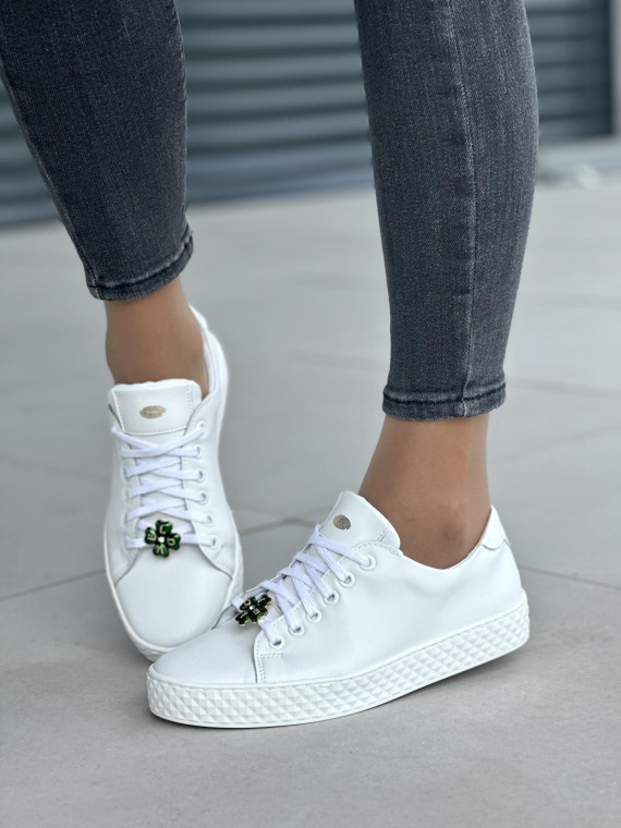 Damskie trampki skórzane OLEKSY Polskiej Produkcji