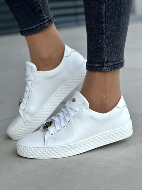 Damskie trampki skórzane OLEKSY Polskiej Produkcji