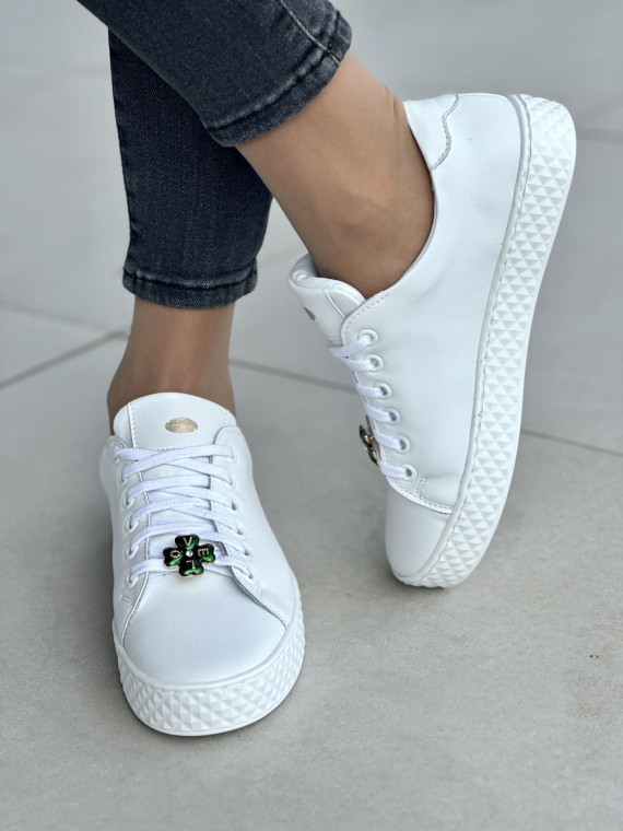 Damskie trampki skórzane OLEKSY Polskiej Produkcji