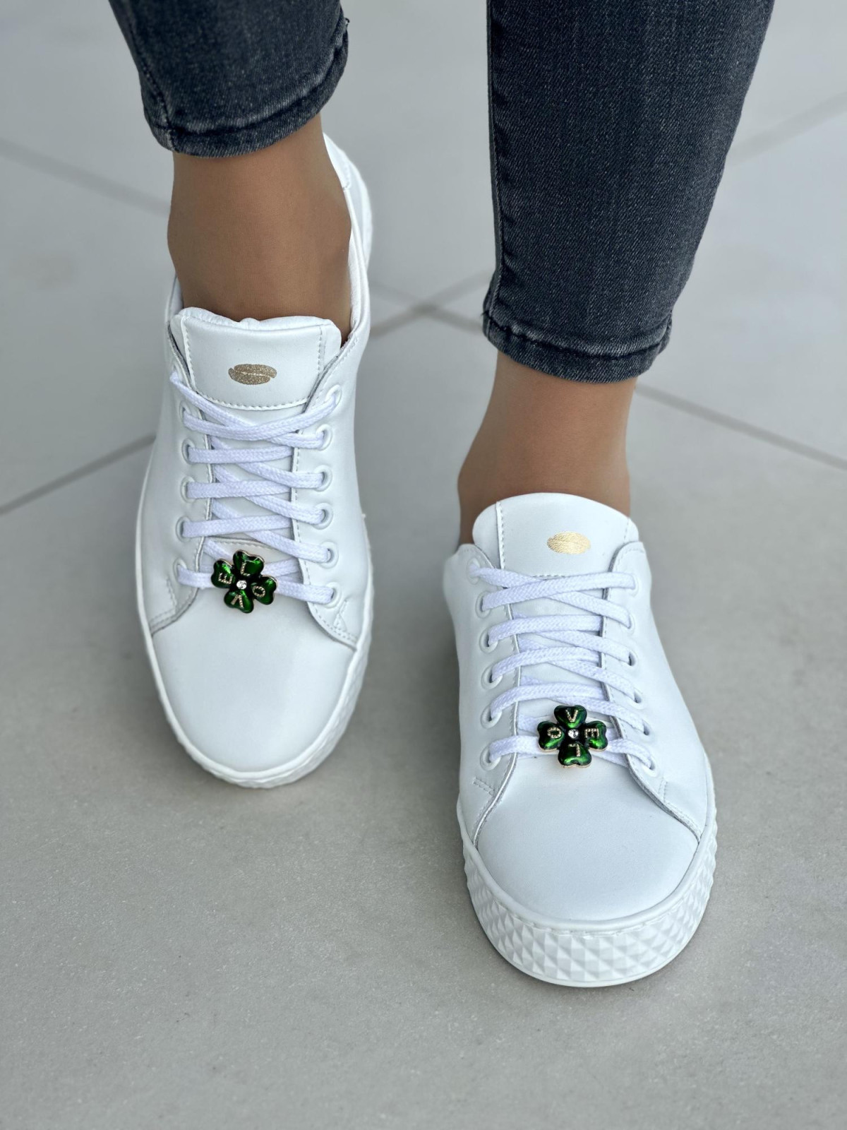 Damskie trampki skórzane OLEKSY Polskiej Produkcji