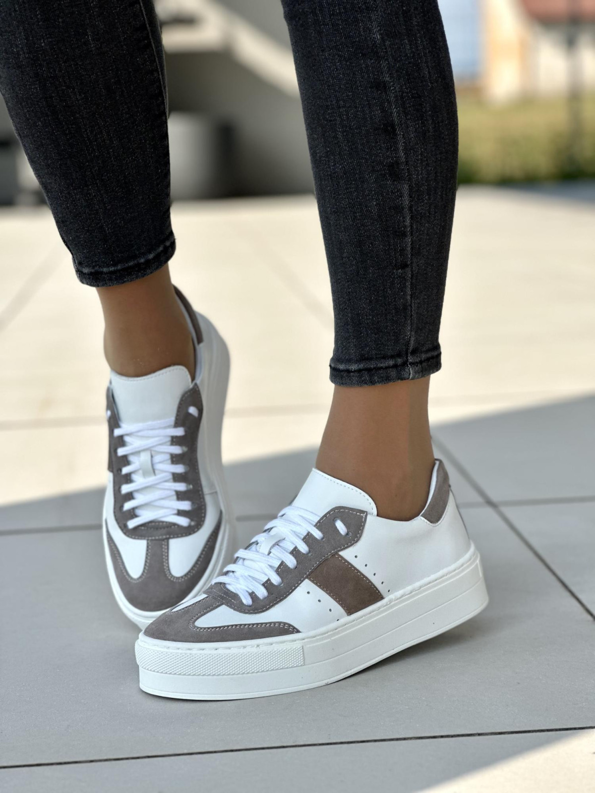 Damskie trampki skórzane OLEKSY polskiej produkcji