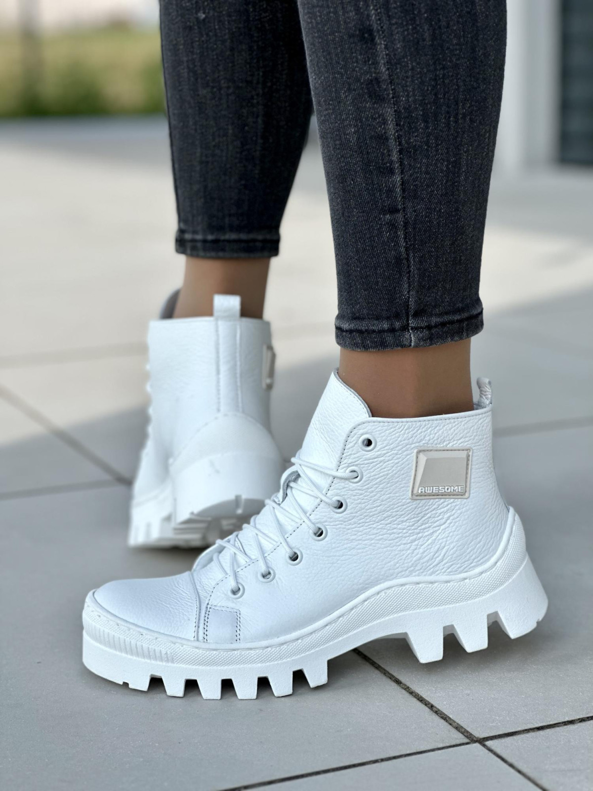 Damskie trapery skórzane OLEKSY Polskiej produkcji