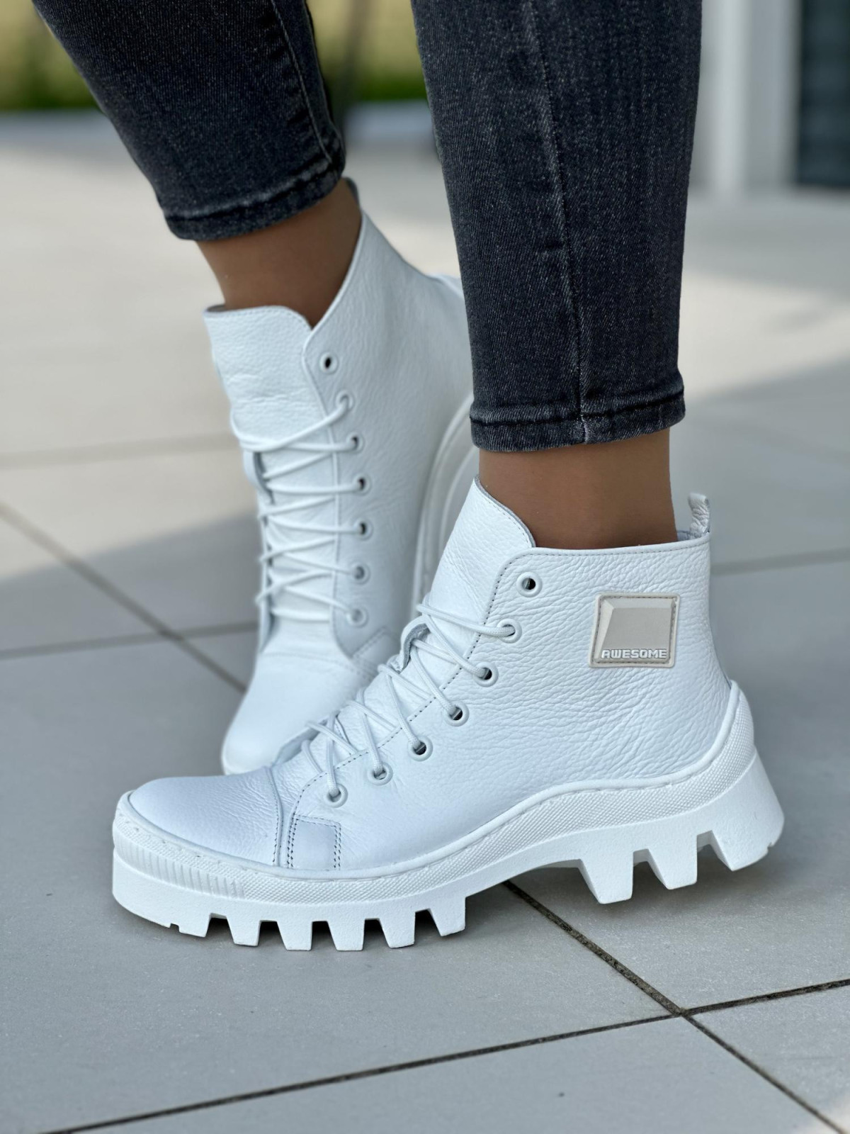 Damskie trapery skórzane OLEKSY Polskiej produkcji