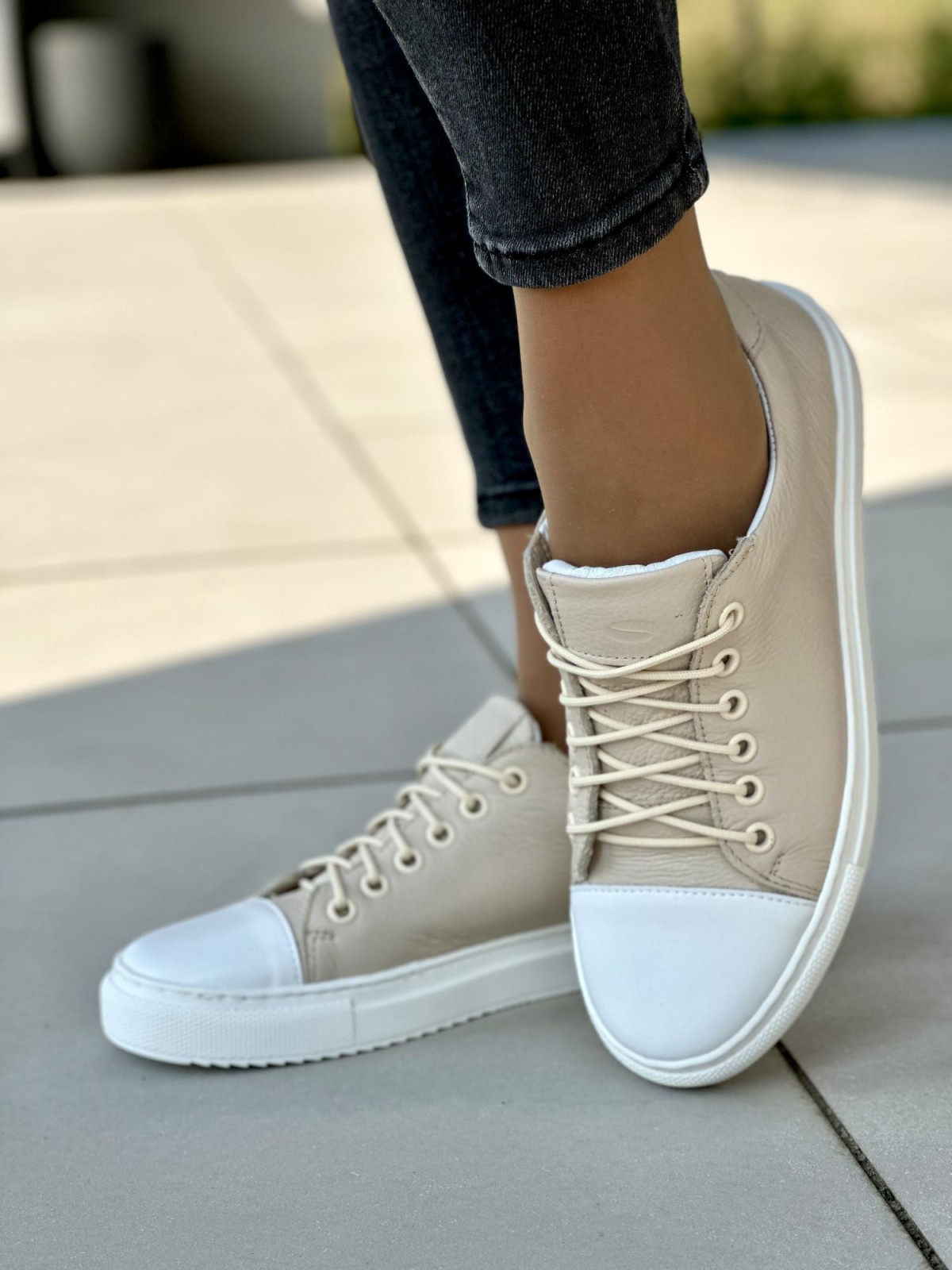 Damskie trampki skórzane OLEKSY polskiej produkcji