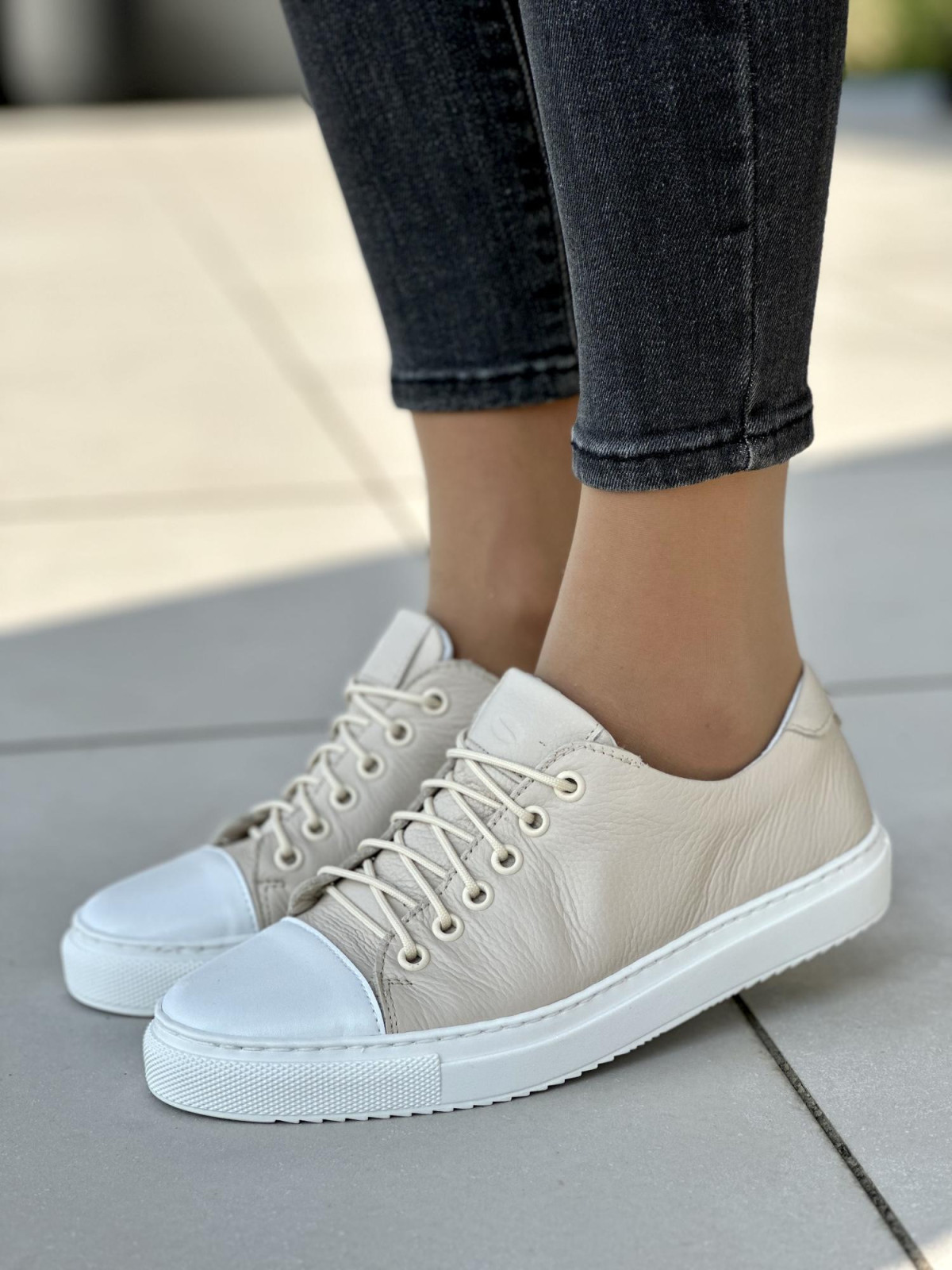 Damskie trampki skórzane OLEKSY polskiej produkcji