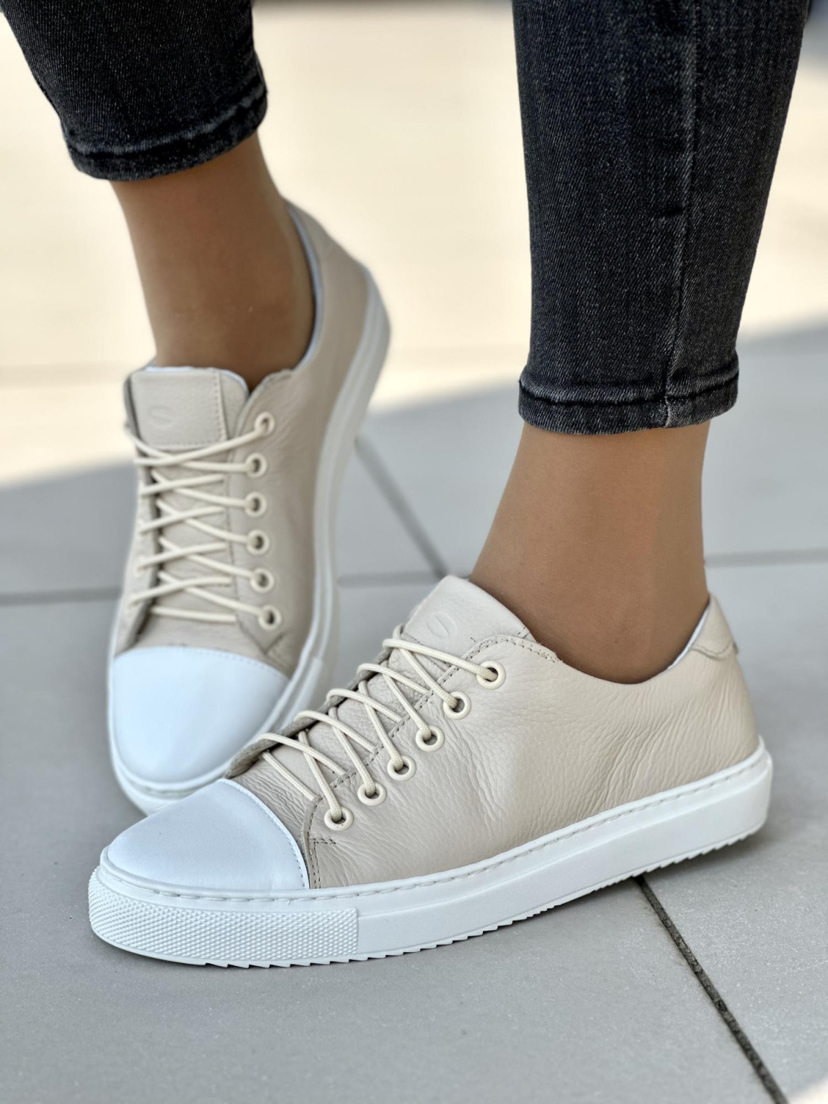 Damskie trampki skórzane OLEKSY polskiej produkcji