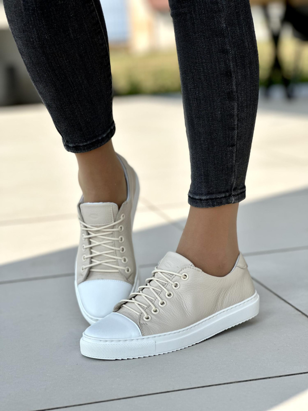 Damskie trampki skórzane OLEKSY polskiej produkcji