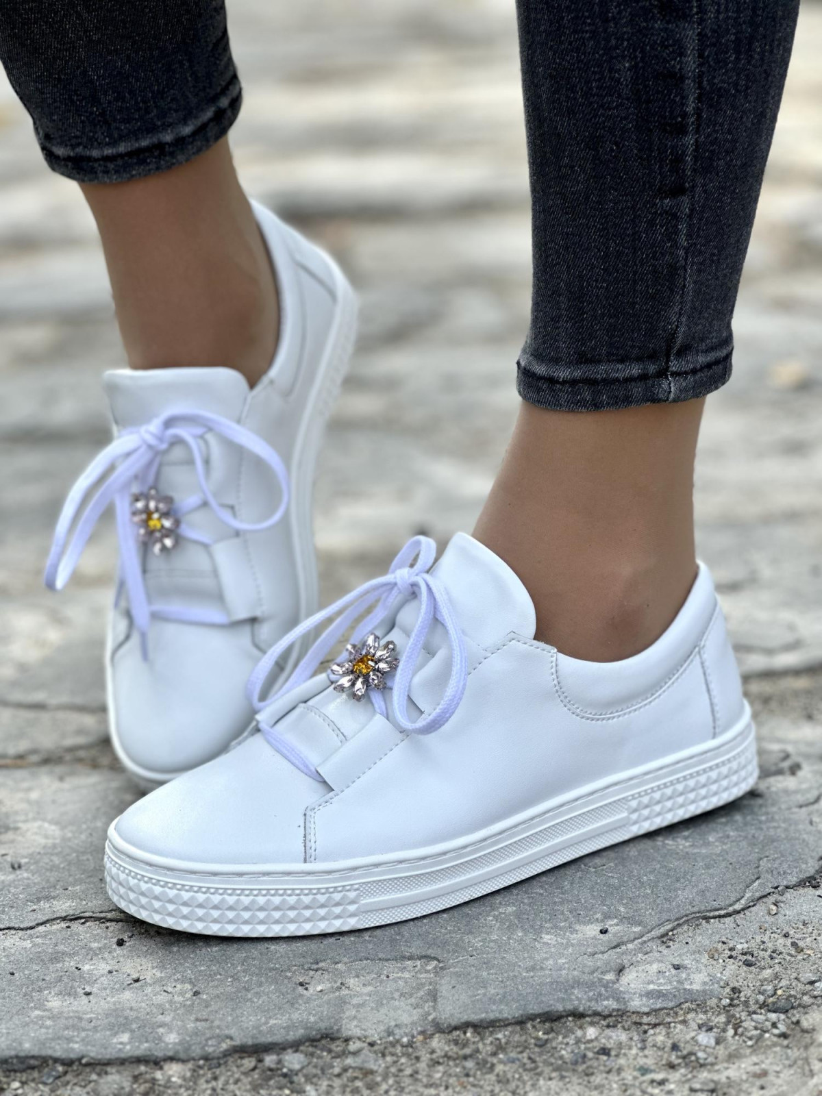 Eleganckie trampki skórzane OLEKSY Polskiej produkcji