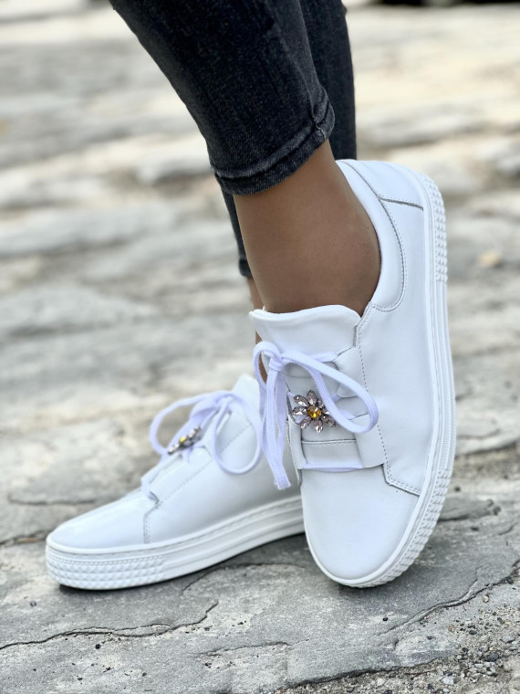 Eleganckie trampki skórzane OLEKSY Polskiej produkcji