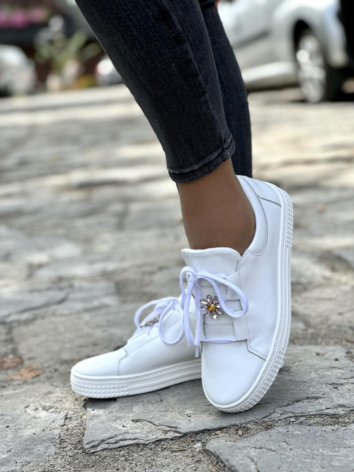 Eleganckie trampki skórzane OLEKSY Polskiej produkcji