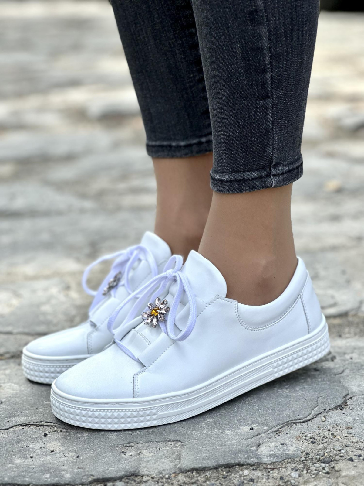 Eleganckie trampki skórzane OLEKSY Polskiej produkcji