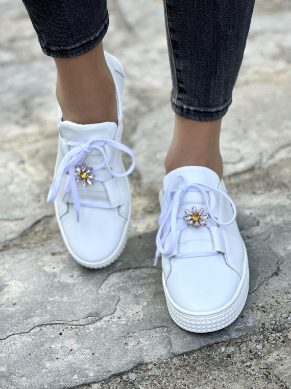 Eleganckie trampki skórzane OLEKSY Polskiej produkcji