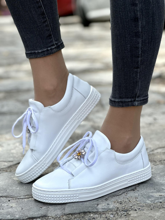 Eleganckie trampki skórzane OLEKSY Polskiej produkcji