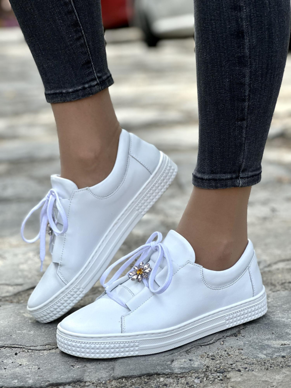 Eleganckie trampki skórzane OLEKSY Polskiej produkcji