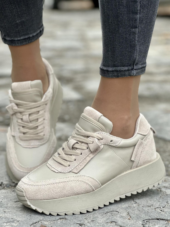 Damskie sneakersy skórzane