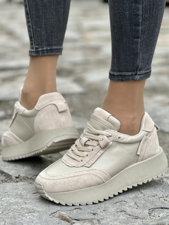 Damskie sneakersy skórzane