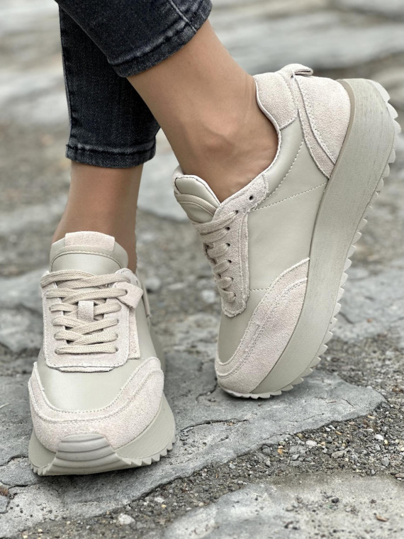 Damskie sneakersy skórzane